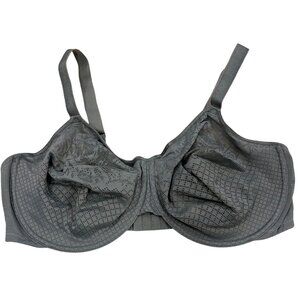 Wacoal 857210 Visual Effects Gray Full Coverage Underwire Bra Size 44DD